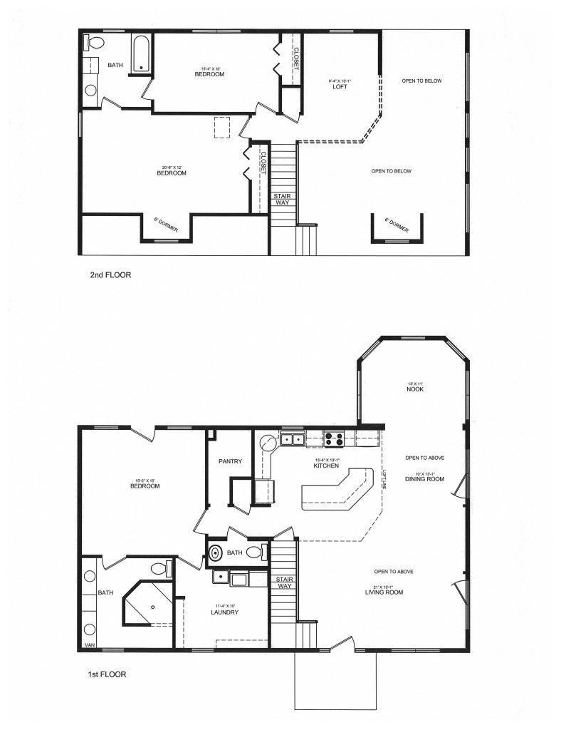 A black and white floor plan of a house.